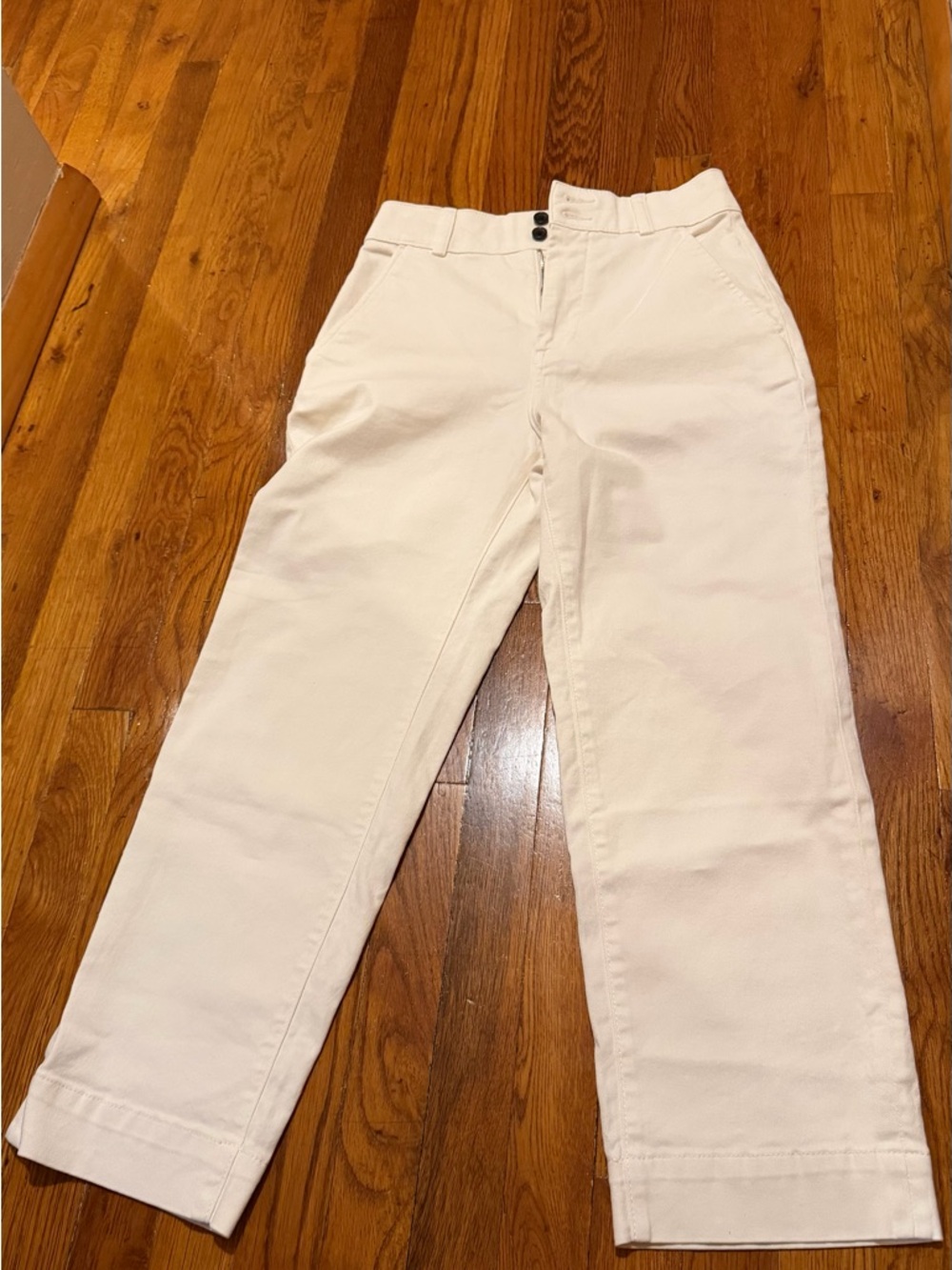 Everlane Utility Straight Leg Pant in Bone size 4